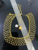 Double bead necklace B200188 - TUZZUT Qatar Online Shopping