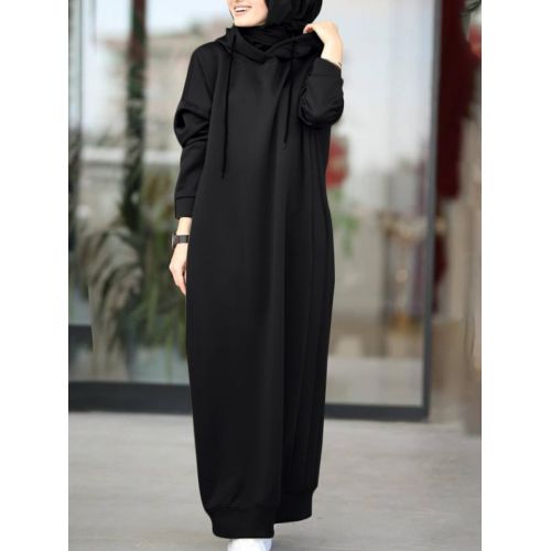 Women Stylish Hoodies Long Sleeve Maxi Dress S2756458 Women Stylish Hoodies Long Sleeve Maxi Dress S2756458