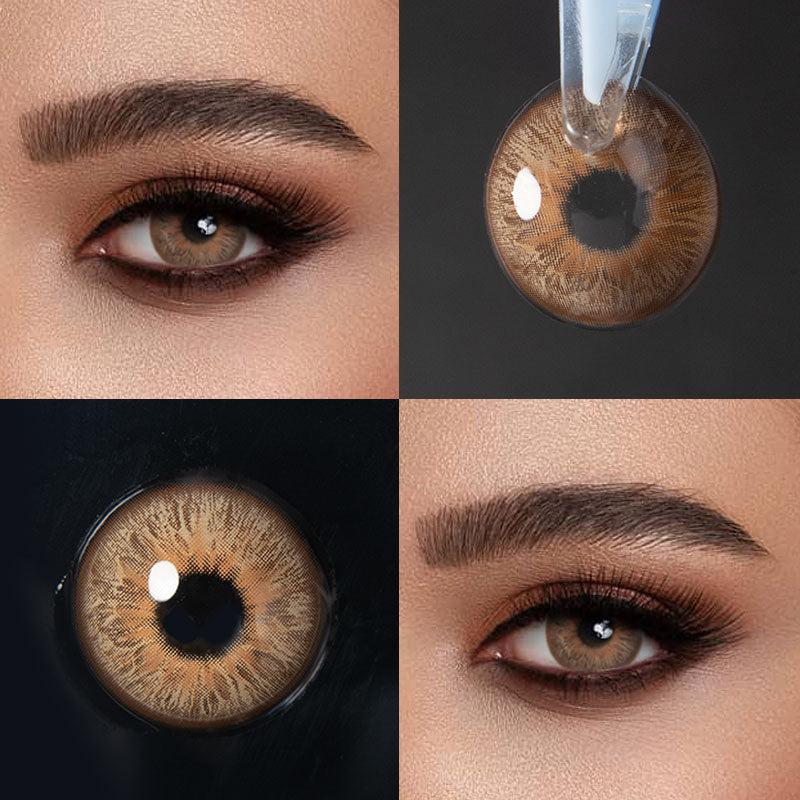 Unibling Leopard Brown Contact Lenses for Eyes (1 Pair) Unibling Leopard Brown Contact Lenses for Eyes (1 Pair)