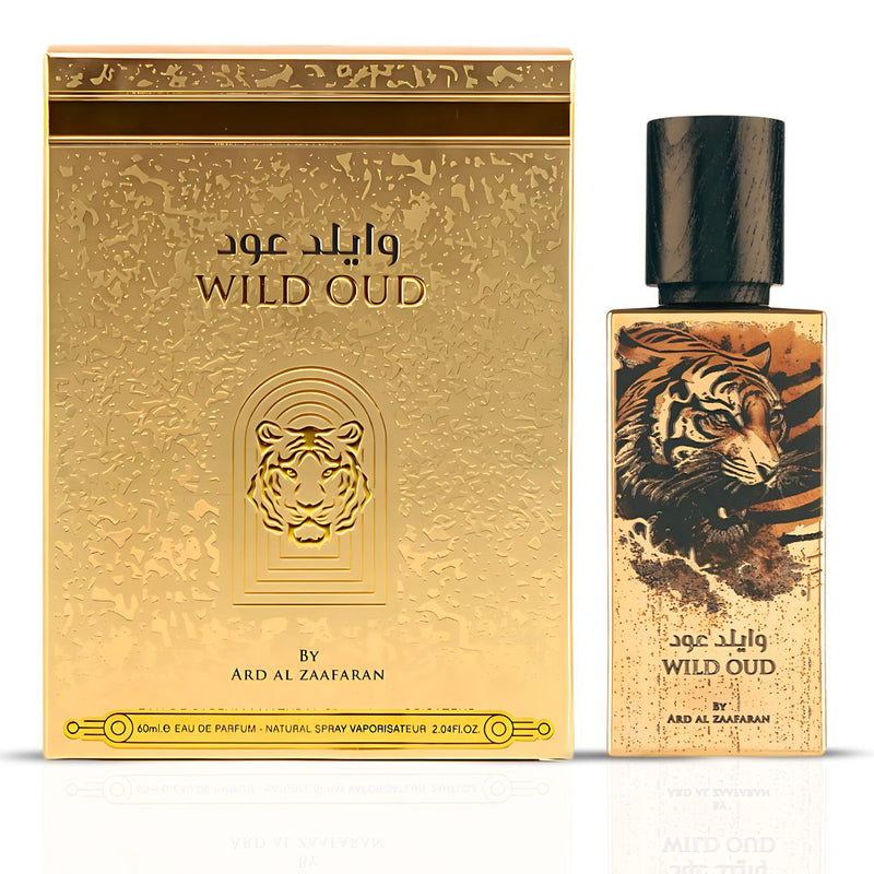 Wild Oud EDP Perfume 60ml by Ard Al Zaafaran Lattafa | Inspired by Le Male Elixir Jean Paul Gaultier - TUZZUT Qatar Online Shopping