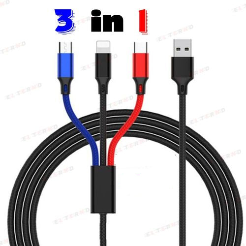 Charging Cable Y-S13 (Micro- Lightning-Type C) - TUZZUT Qatar Online Shopping