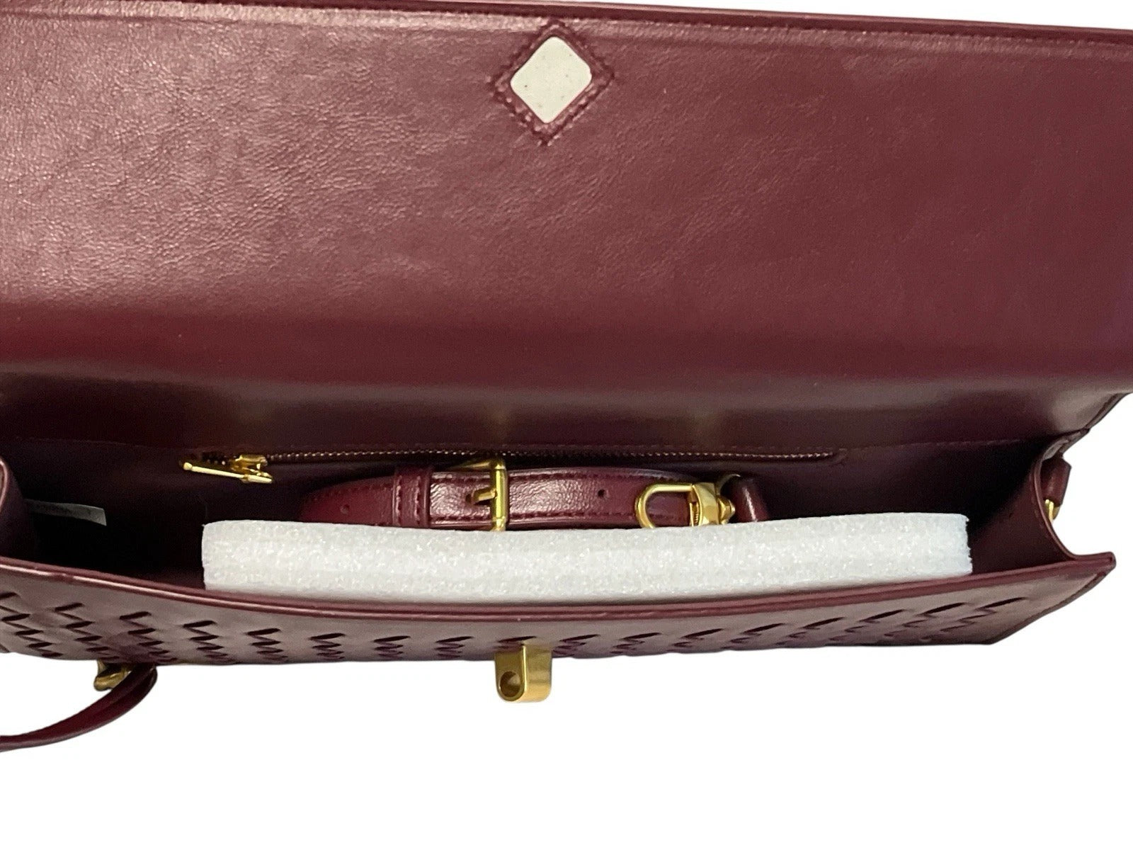 Woven Leather Clutch Top Handle Long Shoulder Bag B1893 Woven Leather Clutch Top Handle Long Shoulder Bag B1893