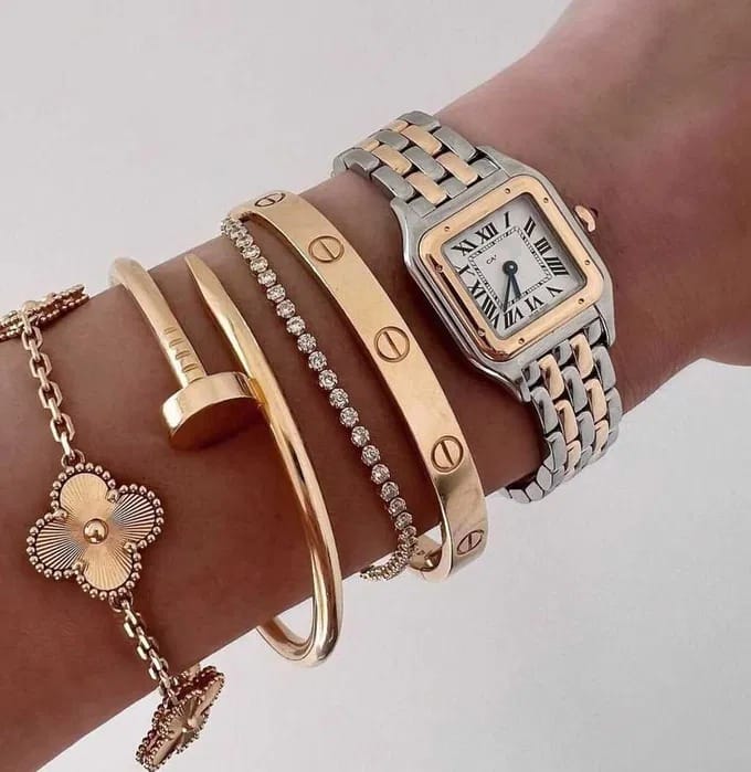 Panther Rose Gold Steel Watch CR101 - TUZZUT Qatar Online Shopping