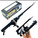 Foldable Fishing Rod With Line Portable Bag Throwing Rock Telescopic And Reel - TUZZUT Qatar Online Shopping