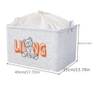 Extra Large Fabric Storage Box for Clothes and Clothing Debris - Large Wardrobe and Drawer Storage Solution - 429450 - TUZZUT Qatar Online Shopping