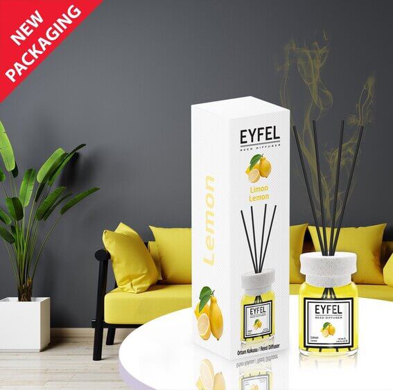 EYFEL Lemon Reed Diffusers 120ml - TUZZUT Qatar Online Shopping