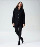 Women’s Black Wool Blend Single Breasted Coat 7012225