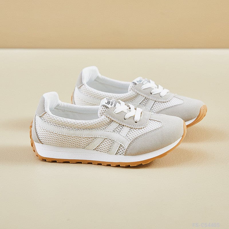 Women's Thick Sole Sneakers Beige PS25 Women's Thick Sole Sneakers Beige PS25