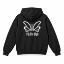 Black Butterfly “Fly Far High” Pullover Hoodie - M