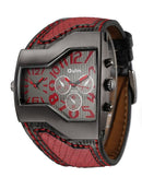 OULM Dual Time Sports Quartz watch W7528 - TUZZUT Qatar Online Shopping