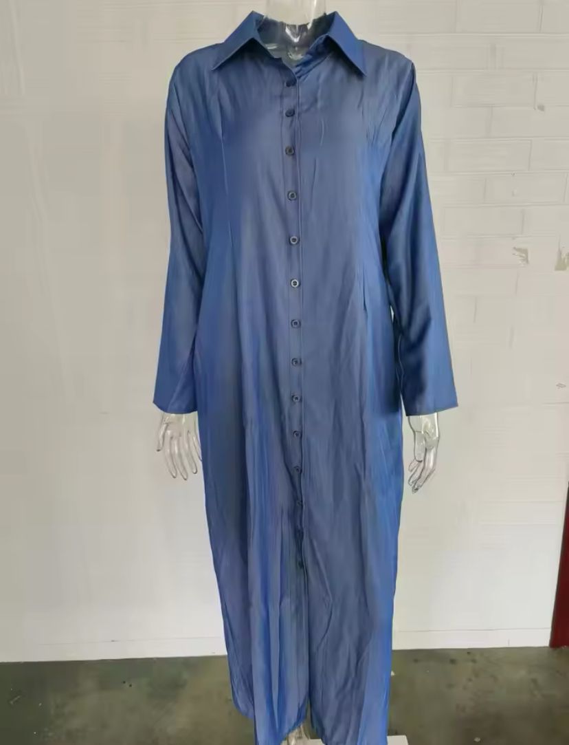 Elegant and Fashionable Women's Temperament Neutral Long Sleeved Dress 365606 M Elegant and Fashionable Women's Temperament Neutral Long Sleeved Dress 365606 M