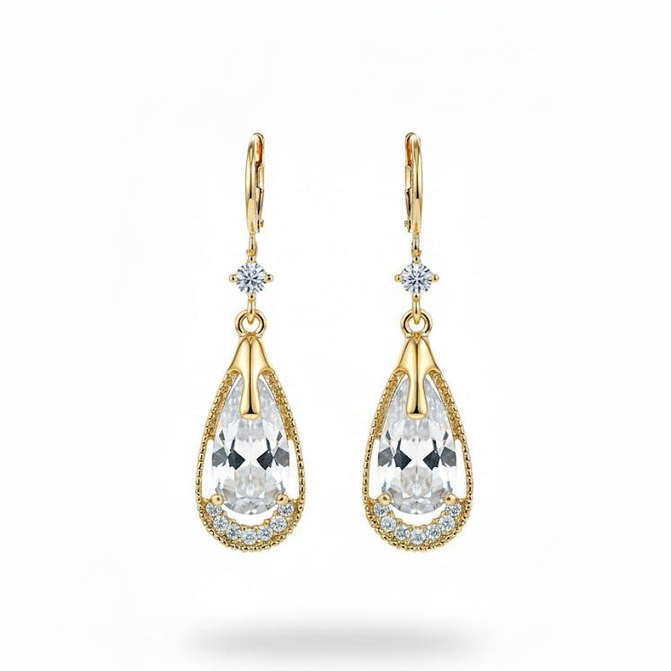 Women's  Fashion Pearl Earrings Diamond 361282 - TUZZUT Qatar Online Shopping