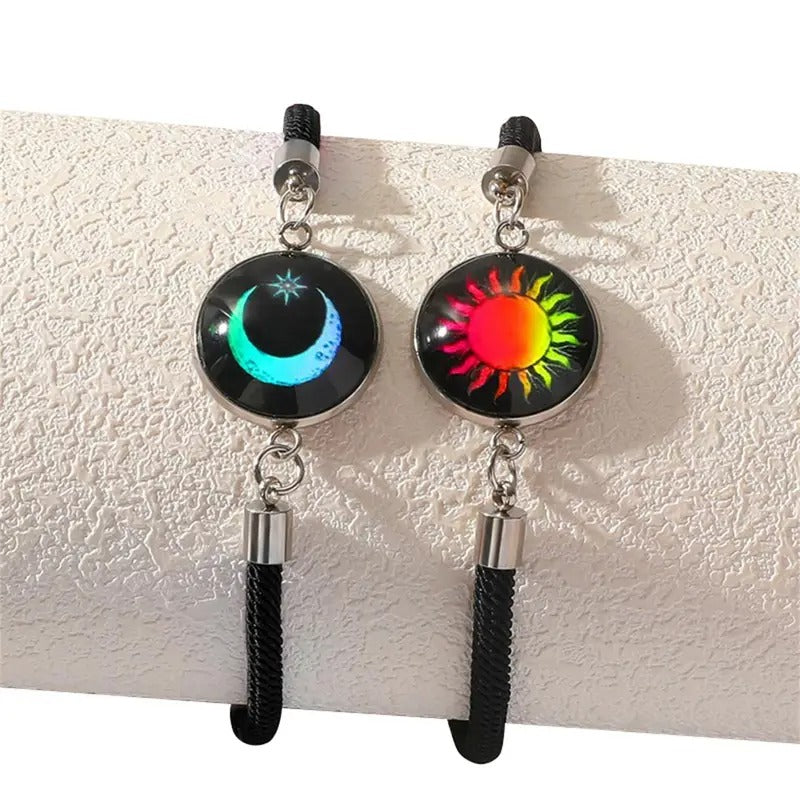 Sun Moon Gemstone Bracelets DN2109 - TUZZUT Qatar Online Shopping