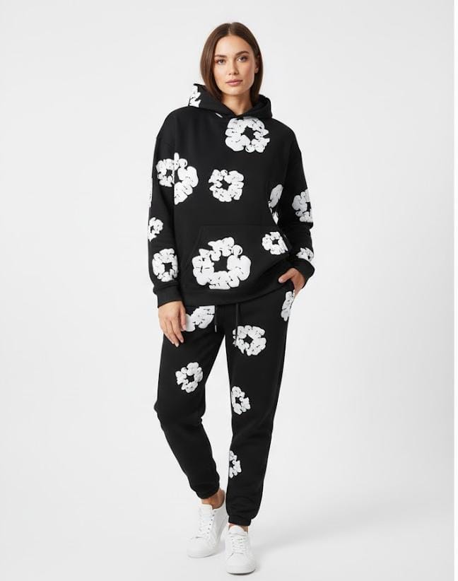 Denim Tears Tracksuit Black B-6580 - TUZZUT Qatar Online Shopping