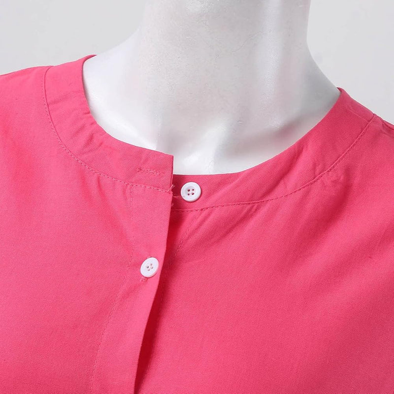 Women Fashion Casual Summer Linen Shirt   B72561 - TUZZUT Qatar Online Shopping