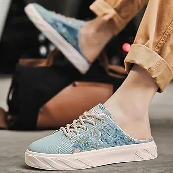 Men's Canvas Half Slippers Slip Casual Shoes B416810 Men's Canvas Half Slippers Slip Casual Shoes B416810