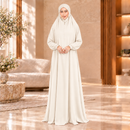 Women's Isdal Prayer Dress Abaya Asdal with Ruffled Cuffs PD831
