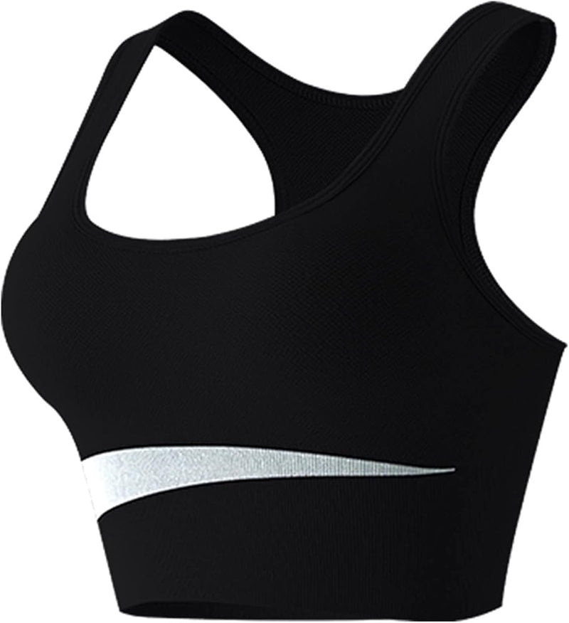 Women's U-Neck Sports Bras with Removable Padded Light Impact Wireless Seamless Yoga Bras Workout Crop Top   504312 - TUZZUT Qatar Online Shopping