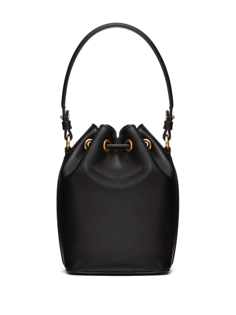 Luxury Mini Signature Black Bucket Bag V235 - TUZZUT Qatar Online Shopping