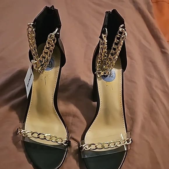 Women's Square Heel Fish Mouth Sandals S990149 Women's Square Heel Fish Mouth Sandals S990149