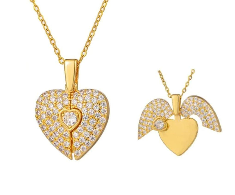 Broken Heart Necklace BH999 - TUZZUT Qatar Online Shopping
