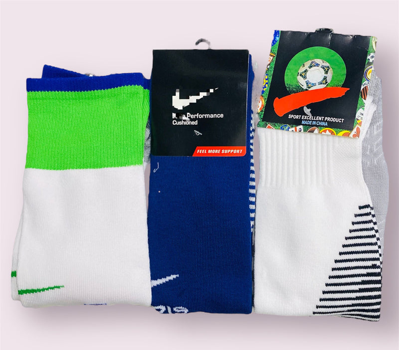 3 Pair High Quality Football Sports Socks S4545644 - Tuzzut.com Qatar Online Shopping