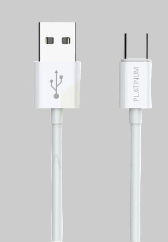 Charging & Data Cable USB TO C Type 1.2 M (Platinum) 1020 - TUZZUT Qatar Online Shopping