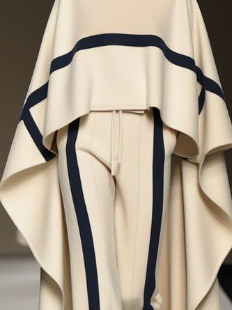 Turtle Neck Cloak Top With Pant 178805