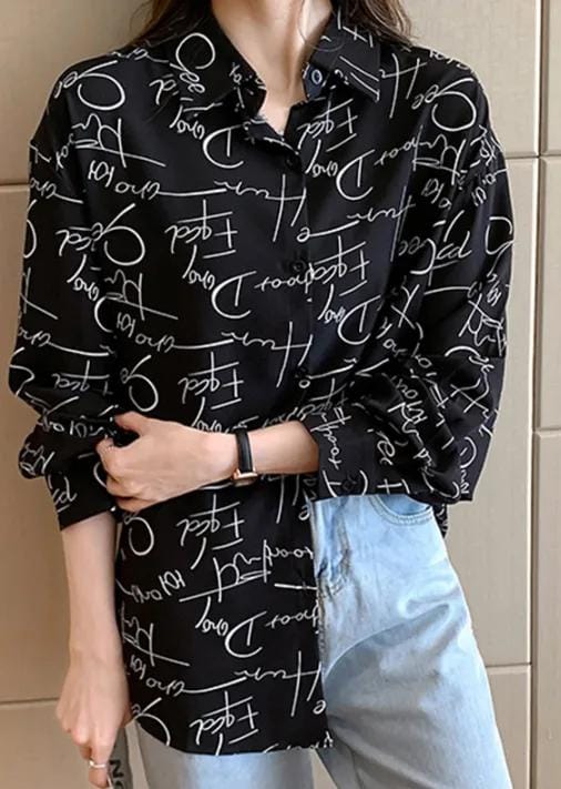 Zanzea Korean Style Women Button Long Sleeve Art Fashion Work Shirt Of
