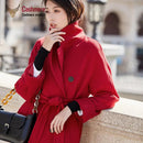 Winter Long Wool Coat Women Autumn Camel Classic Double Breasted Wool Coat 2XL S4180616 - Tuzzut.com Qatar Online Shopping