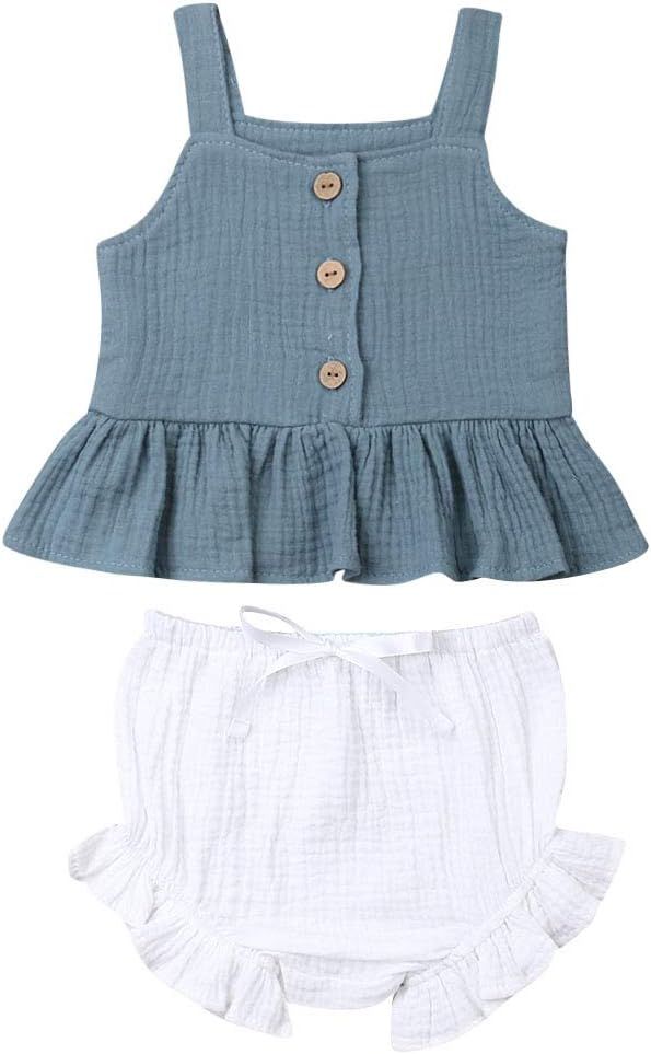 Baby Outfit Infant Clothes Boys Girls Cotton Sleeveless Vest + Shorts Suit Toddler 382443 Baby Outfit Infant Clothes Boys Girls Cotton Sleeveless Vest + Shorts Suit Toddler 382443