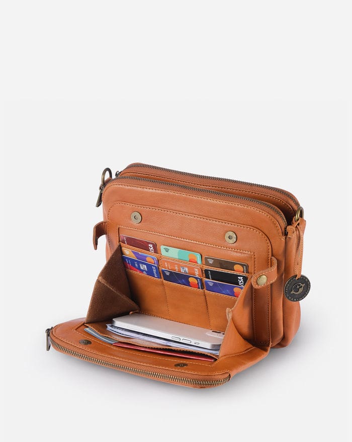 Three-Layer Leather Crossbody Shoulder & Clutch Bag S0797624 Three-Layer Leather Crossbody Shoulder & Clutch Bag S0797624