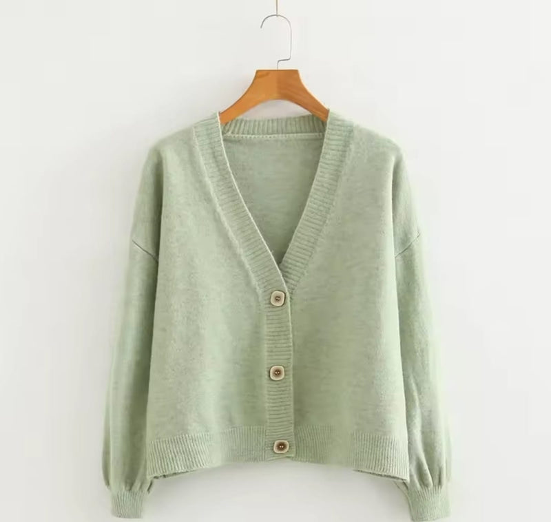 Women Long Sleeve Loose Caridgan 62826 - TUZZUT Qatar Online Shopping