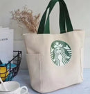 Women Durable Washable Canvas Shoulder Cotton Storage Bag S294128M - TUZZUT Qatar Online Shopping