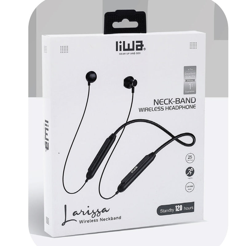 Liwa Neckband Wireless Earphone LW-N80 - TUZZUT Qatar Online Shopping