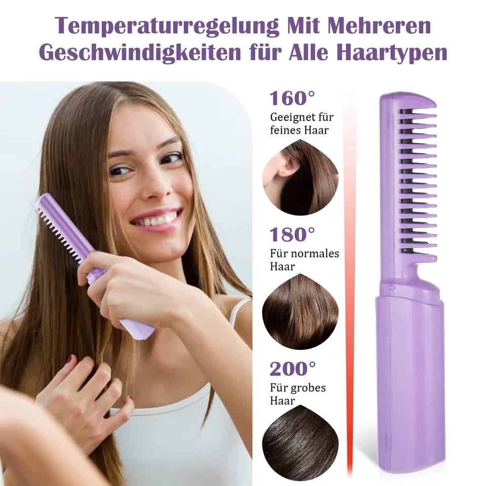 Hot Comb For Women Against Scalp Shell Wide Temperature Range Easy Operation Beard Hair Hot Comb For Women Against Scalp Shell Wide Temperature Range Easy Operation Beard Hair