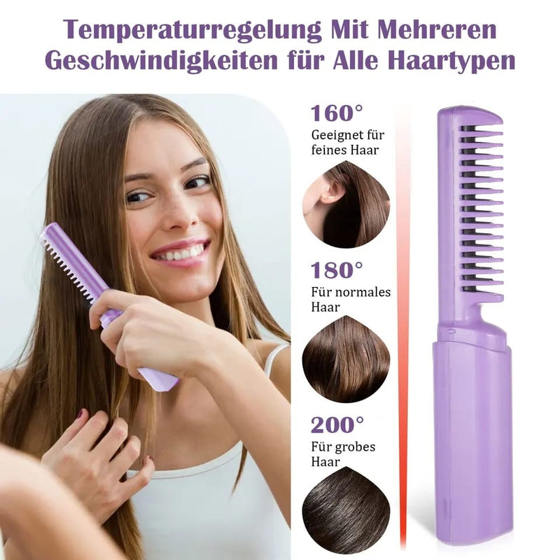 Hot Comb For Women Against Scalp Shell Wide Temperature Range Easy Operation Beard Hair