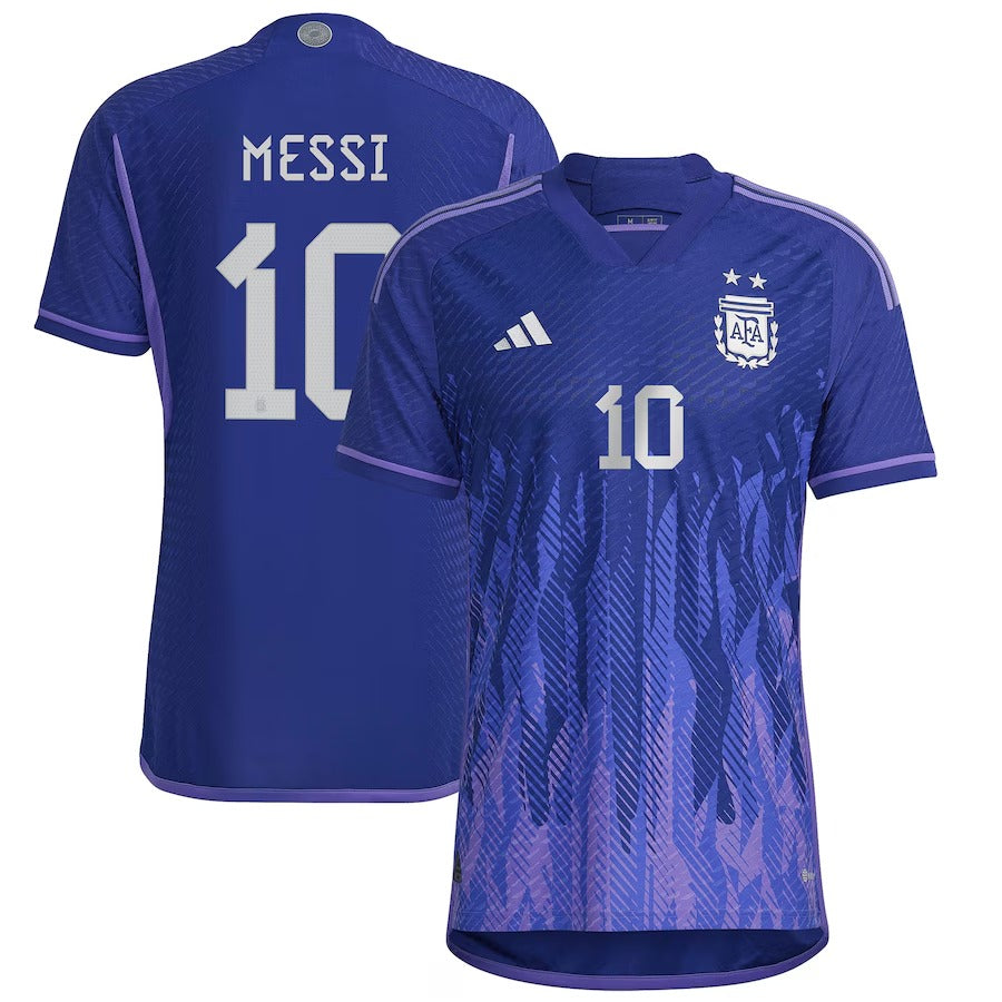 Messi Argentina Away Player Jersey Navy 106256