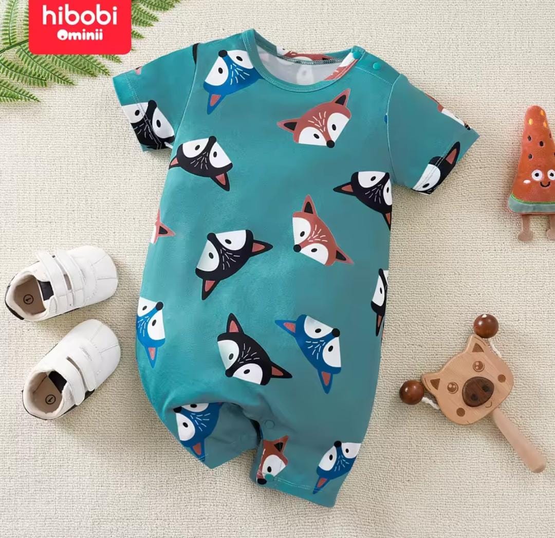 Baby Round Neck Short Sleeve Casual Jumpsuit 1551389 Baby Round Neck Short Sleeve Casual Jumpsuit 1551389