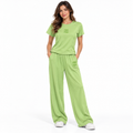 Women’s Short-Sleeve Top and Wide-Leg Trouser Set MIA-3