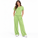 Women’s Short-Sleeve Top and Wide-Leg Trouser Set MIA-3