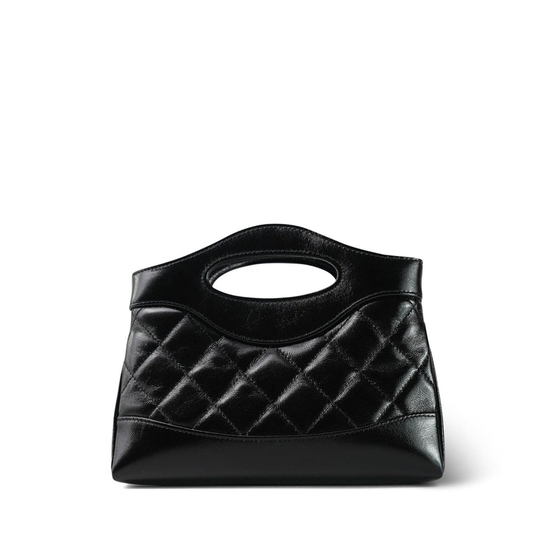 Black Calfskin Quilted Nano Shopping Bag B2021 - TUZZUT Qatar Online Shopping