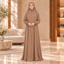 Women's Isdal Prayer Dress Abaya Asdal with Ruffled Cuffs PD831