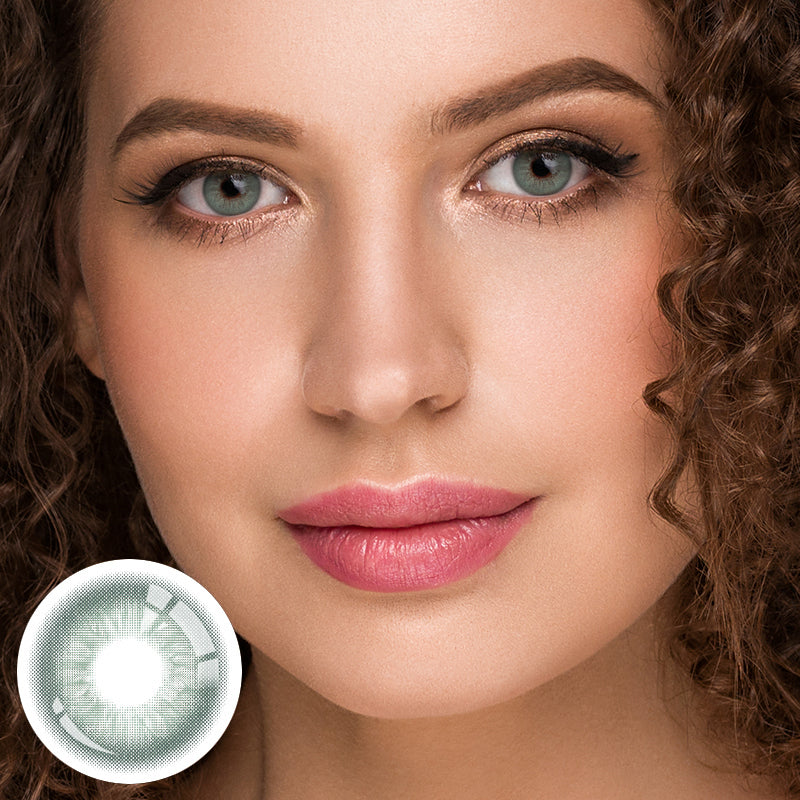 Unibling Glacier Green Contact Lenses for Eyes (1 Pair) Unibling Glacier Green Contact Lenses for Eyes (1 Pair)