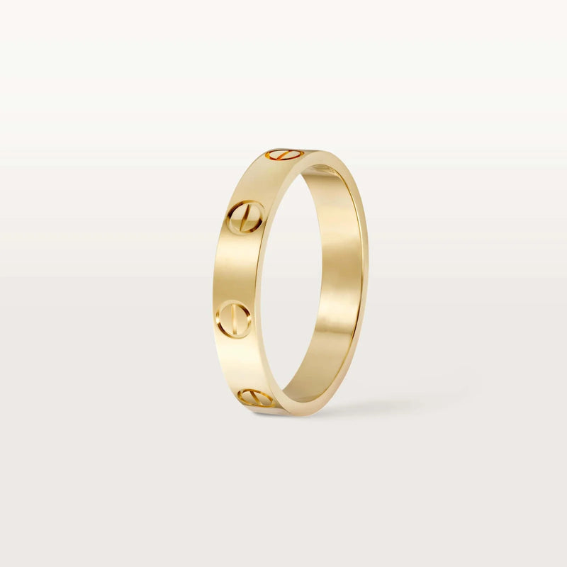 Yellow Gold Finger Ring FR112 - TUZZUT Qatar Online Shopping