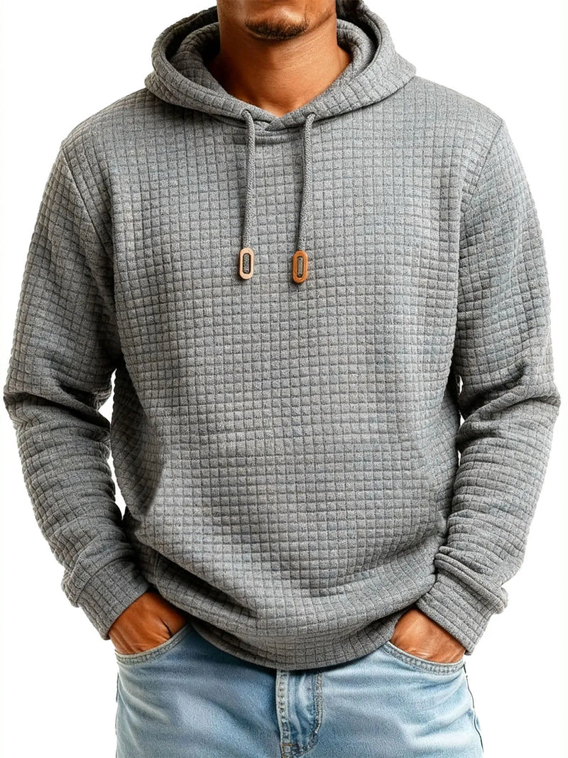 Men's Stylish Casual Long-sleeved Hoodie LH1262 - TUZZUT Qatar Online Shopping