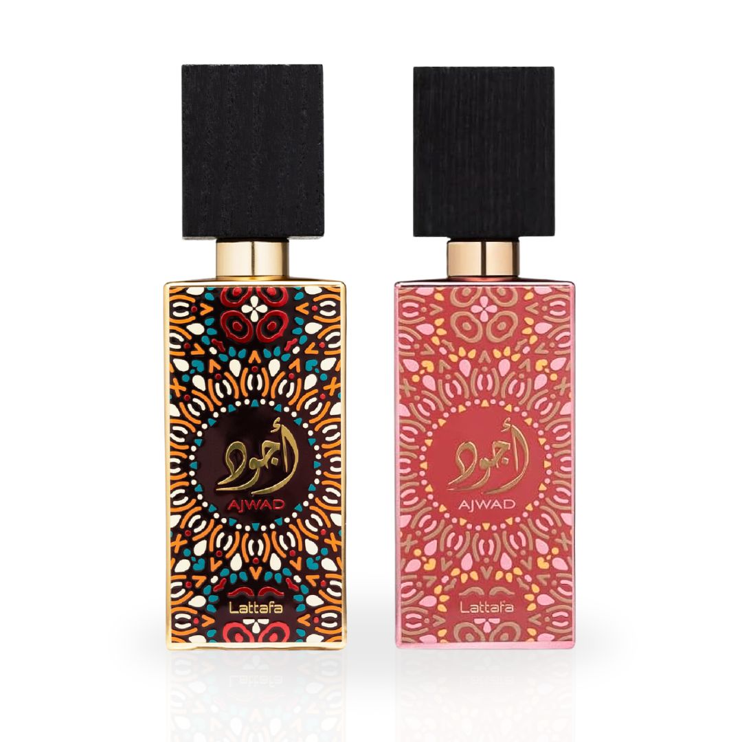 Ajwad & Ajwad Pink to Pink EDP Sprays 60ML by Lattafa | Perfumes for All Seasons: Timeless, Versatile Elegance. (AMAZING BUNDLE) Ajwad & Ajwad Pink to Pink EDP Sprays 60ML by Lattafa | Perfumes for All Seasons: Timeless, Versatile Elegance. (AMAZING BUNDLE)
