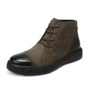 Retro Solid Color Non-slip Mans Boots Casual Shoes 257816 (42) - TUZZUT Qatar Online Shopping