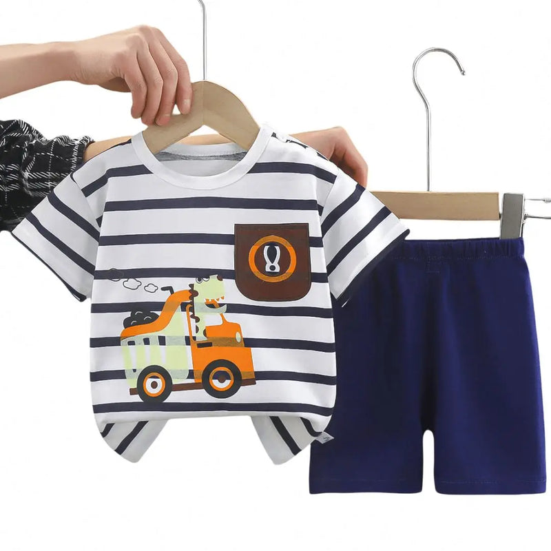 Children Summer Short Sleeve Clothes Set 1596836 - TUZZUT Qatar Online Shopping