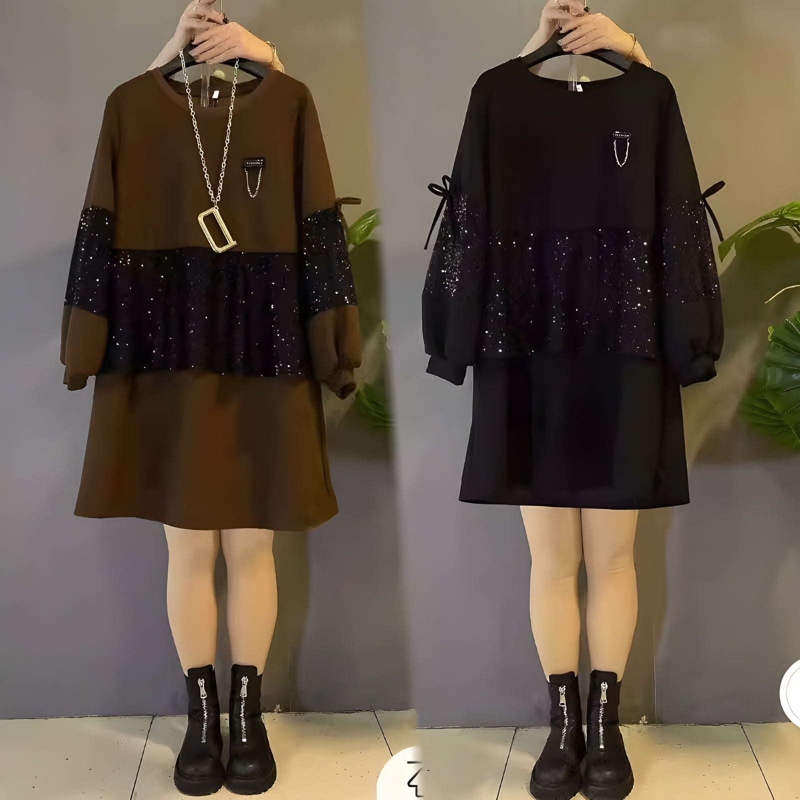 Women's Long Sleeve Sweatshirt Dress 2XL 459984 Women's Long Sleeve Sweatshirt Dress 2XL 459984